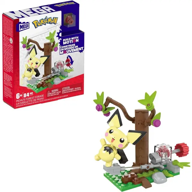 Mega Pokémon Pichu en el bosque · set para armar