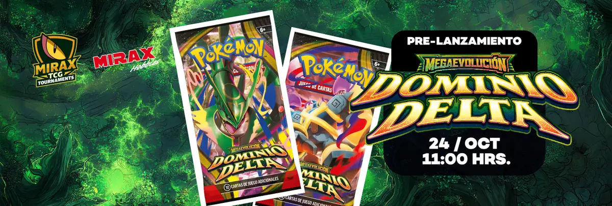 Pre-lanzamiento Megaevolución Dominio Delta